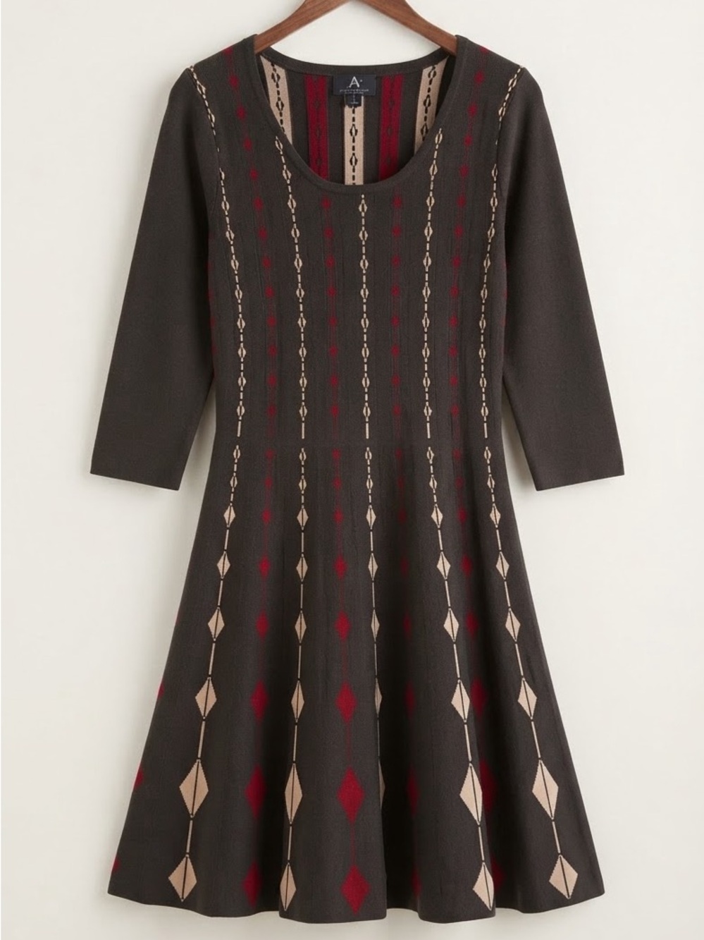 Danny & Nicole A-Line Sweater Dress - Large
